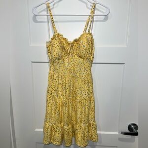 No Boundaries Yellow Floral Dress